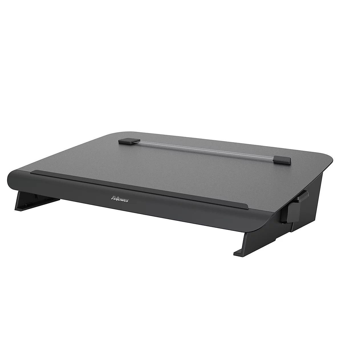 Porte-documents et support d'écriture en métal Hana™ Fellowes, avec tiroir d'accessoires, réglable en hauteur et en angle, noir