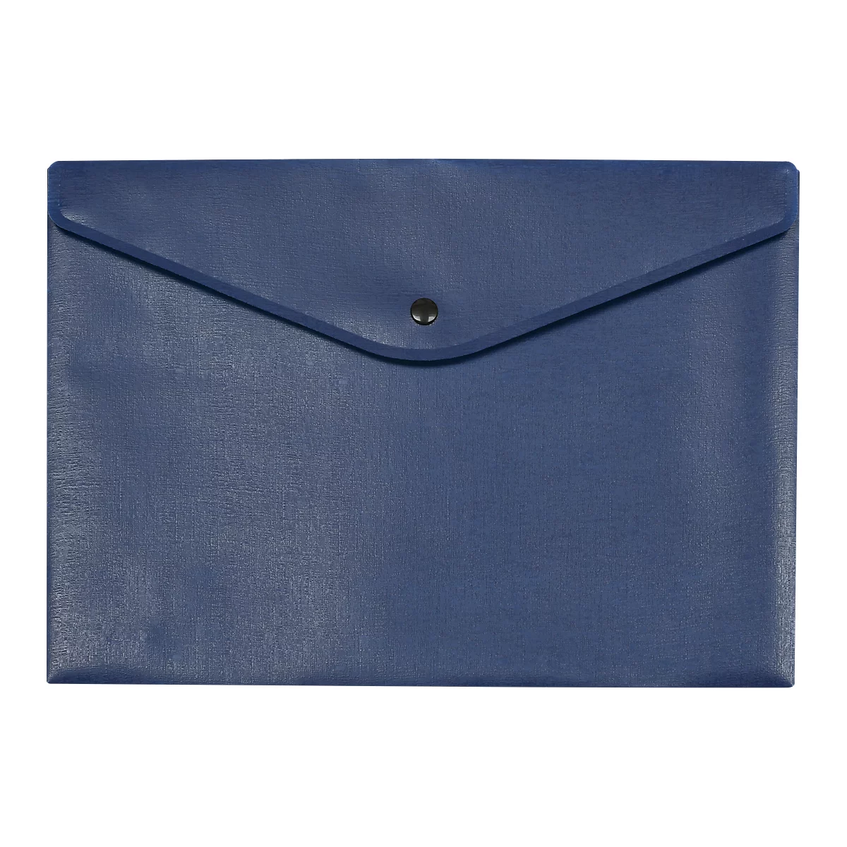 Porte-documents FolderSys, fermeture à pression noire, polypropylène, format A4, bleu, 10 pièces