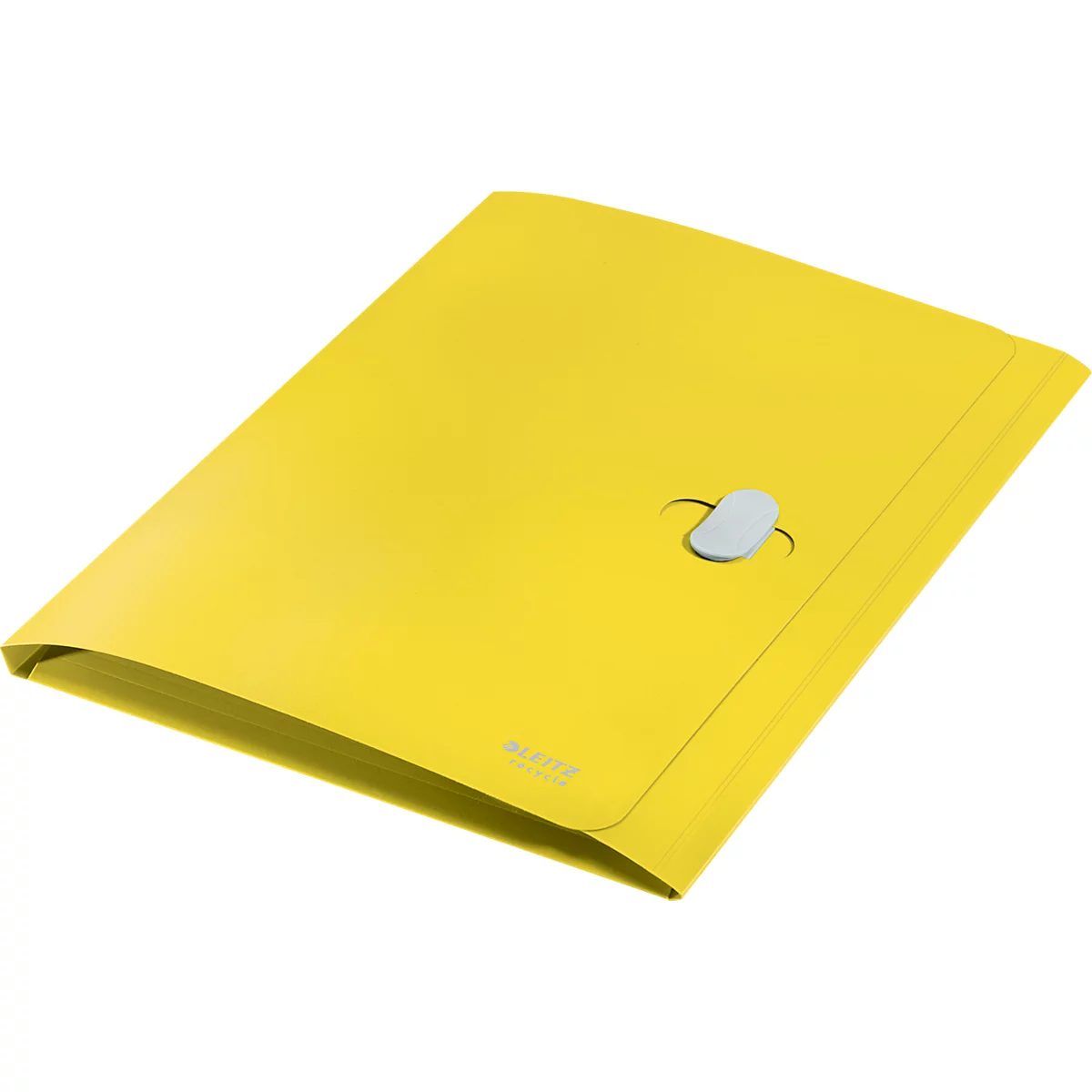 Porte-documents Leitz® Recycle, A4, jusqu'à 150 feuilles, 3 rabats, opaque, 100 % recyclable, Ange Bleu, plastique, jaune