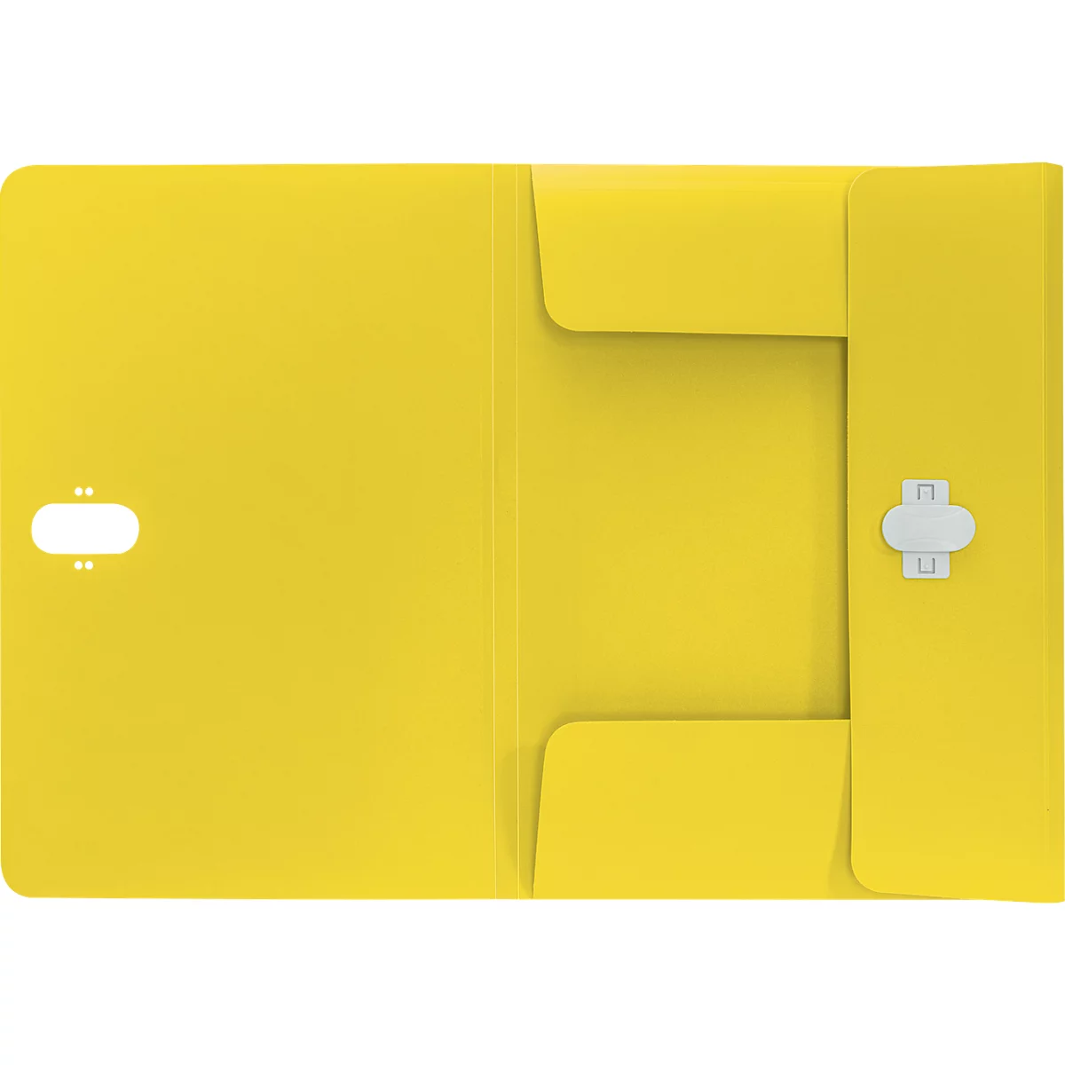 Porte-documents Leitz® Recycle, A4, jusqu'à 150 feuilles, 3 rabats, opaque, 100 % recyclable, Ange Bleu, plastique, jaune