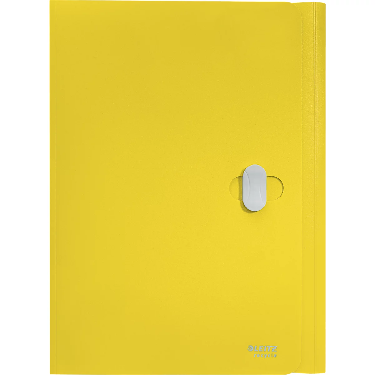 Porte-documents Leitz® Recycle, A4, jusqu'à 150 feuilles, 3 rabats, opaque, 100 % recyclable, Ange Bleu, plastique, jaune