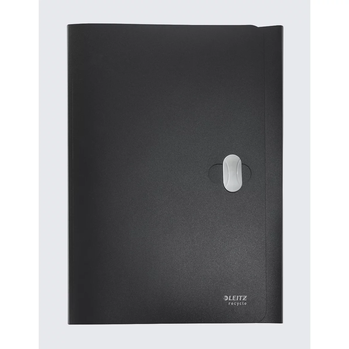 Porte-documents Leitz® Recycle, A4, jusqu'à 150 feuilles, 3 rabats, opaque, 100 % recyclable, Ange Bleu, plastique, noir
