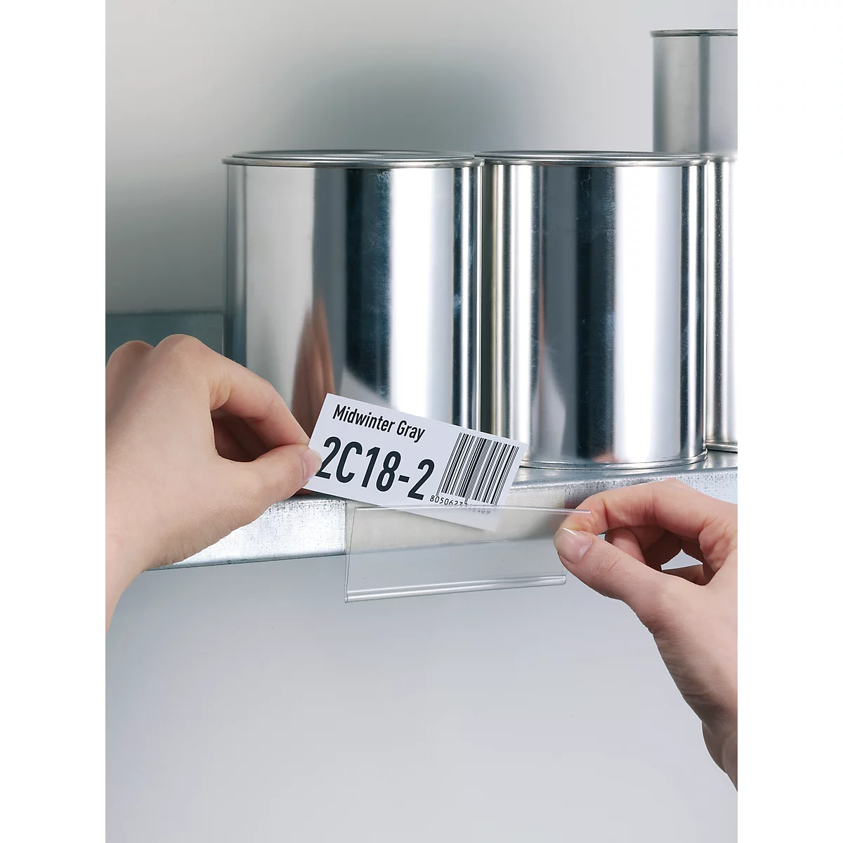 Porte-étiquettes adhésifs SCANFIX, découpable et scannable, L 200 x l. 40 mm, 50 pièces