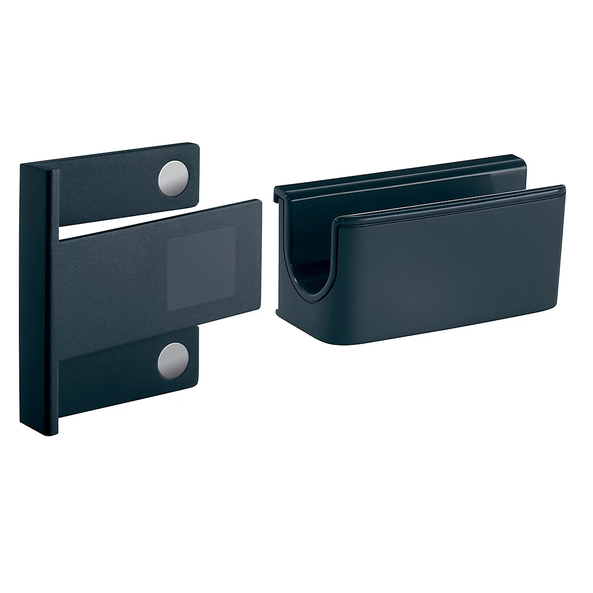 Porte-marqueur pour tableaux magnétiques en verre Sigel, anthracite