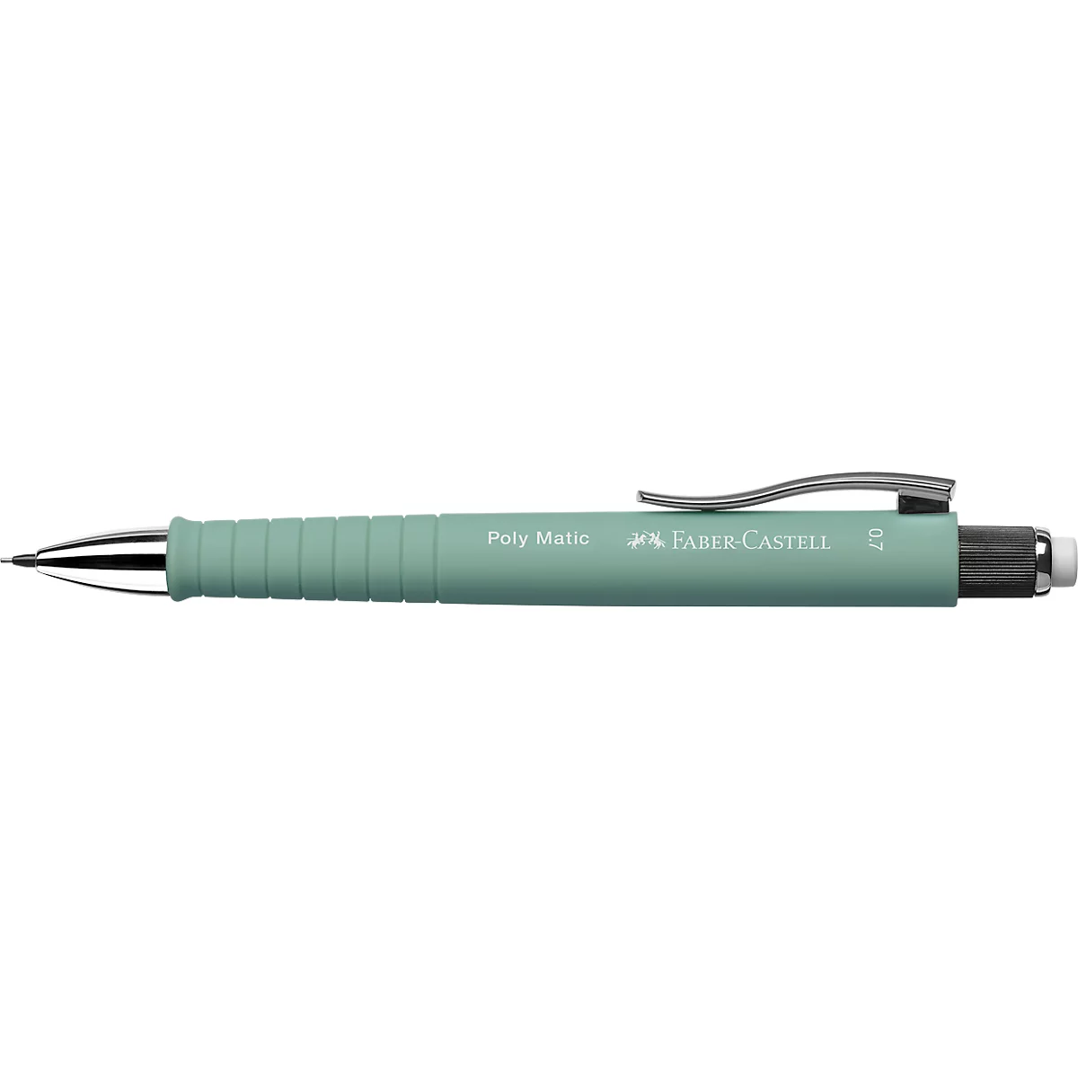 Porte-mines Poly Matic FABER-CASTELL, 0,7 mm, rechargeable, vert menthe