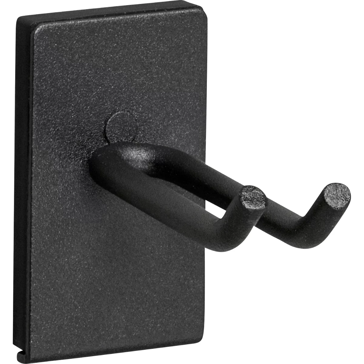 Porte-outils WFI, magnétique, 2 crochets, L 64 x l 7 x H 64 mm, acier, noir, 2 pièces