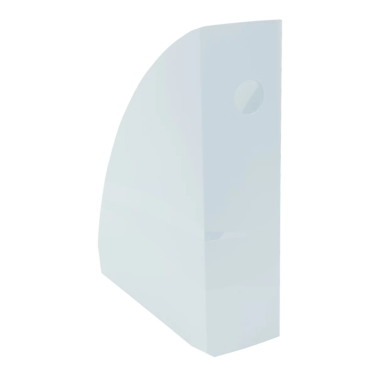 Porte-revue Exacompta MAG-CUBE Aquarel, pour documents au format A4+, avec trou de préhension, plastique, bleu pastel, 6 pièces