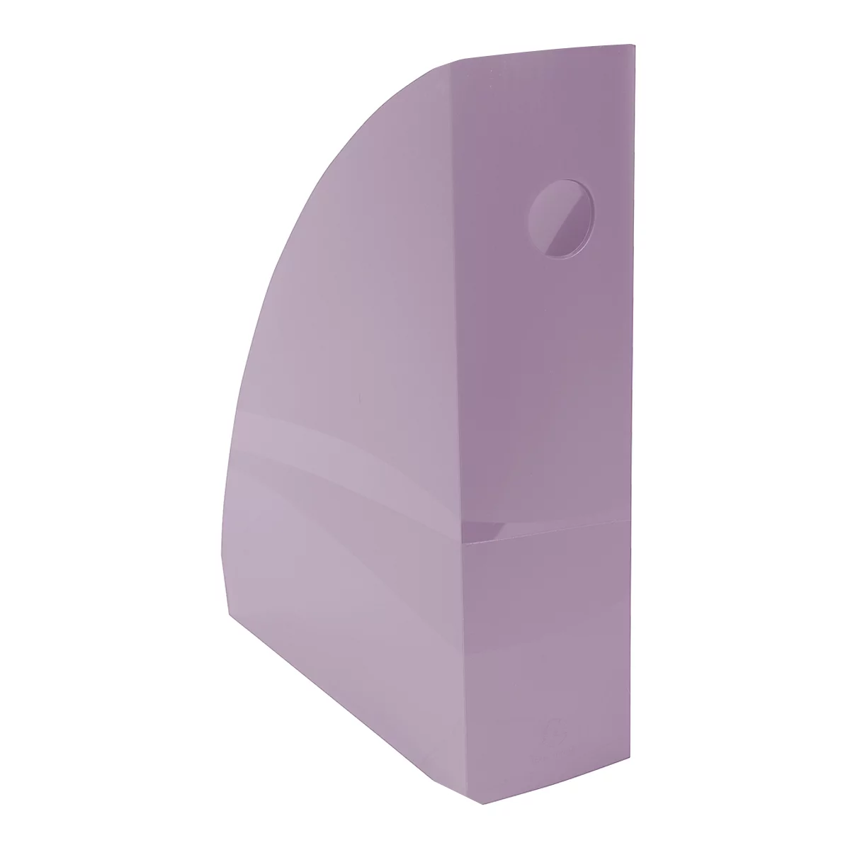 Porte-revue Exacompta MAG-CUBE Aquarel, pour documents au format A4+, avec trou de préhension, plastique, mauve, 6 pièces