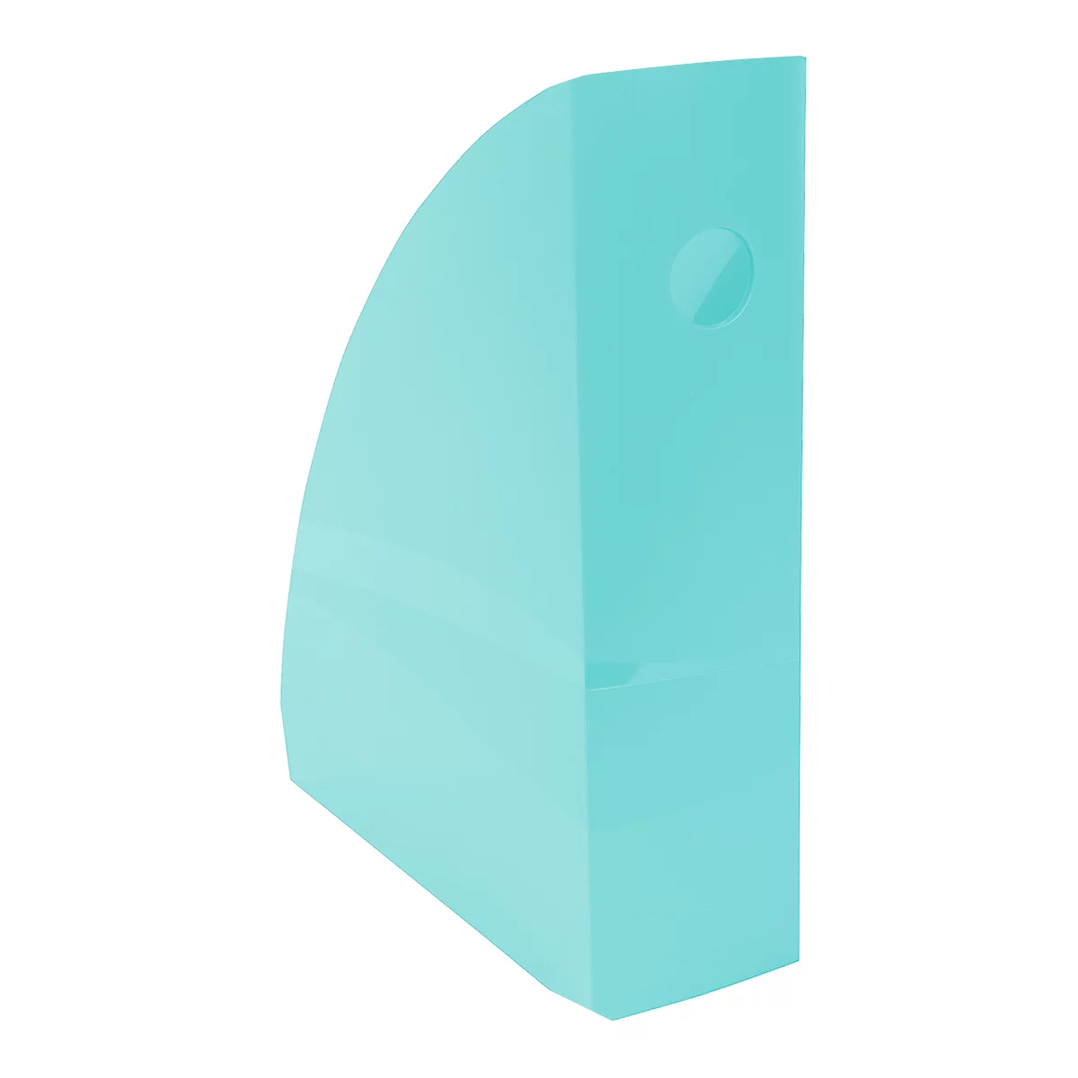 Porte-revue Exacompta MAG-CUBE Aquarel, pour documents au format A4+, avec trou de préhension, plastique, vert pastel, 6 pièces 