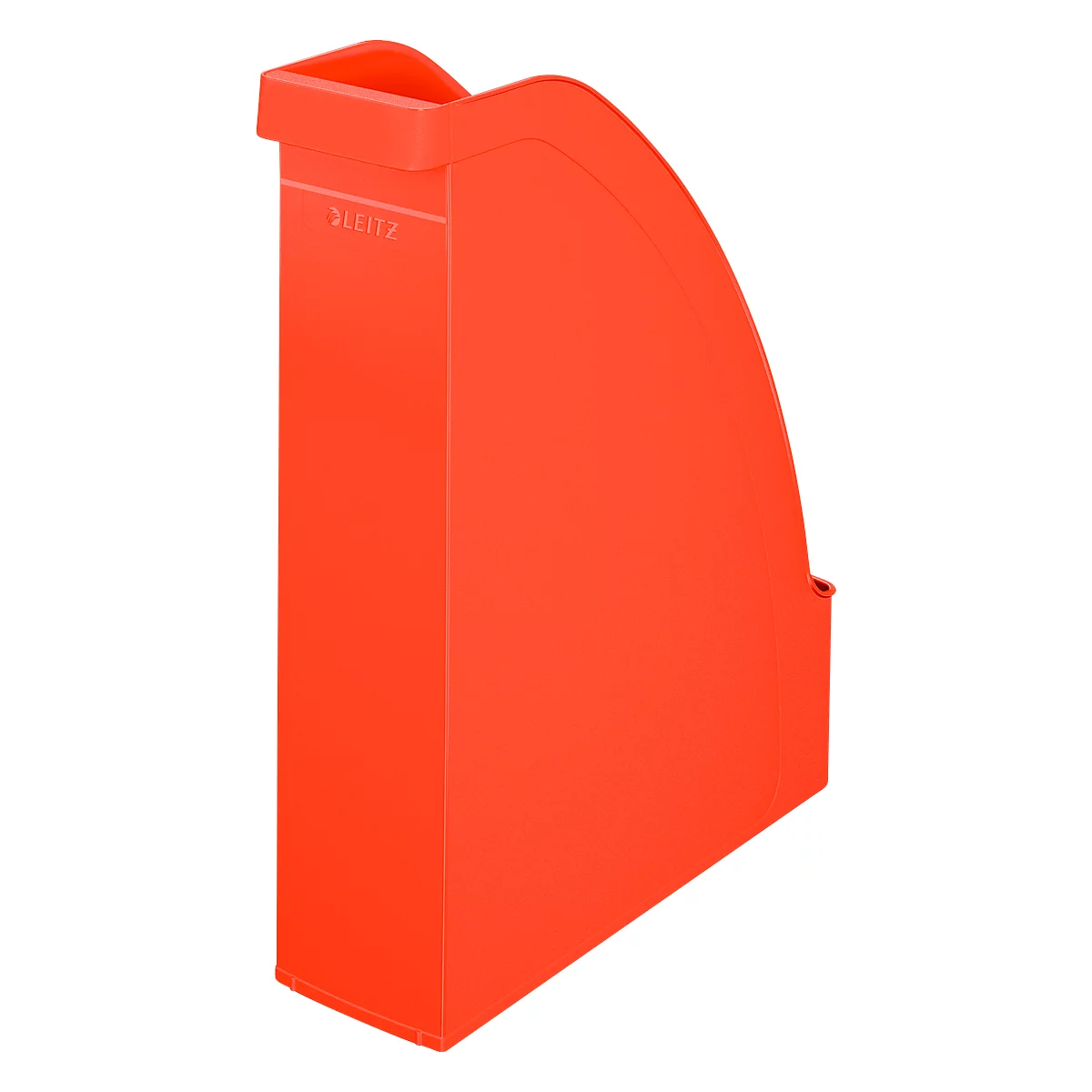 Porte-revues 2476 LEITZ®, l. de la tranche 70 mm, polystyrène, 6 p., rouge clair