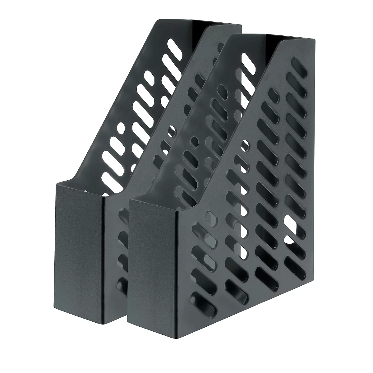 Porte-revues HAN, largeur 76 mm, plastique, 2 p., noir