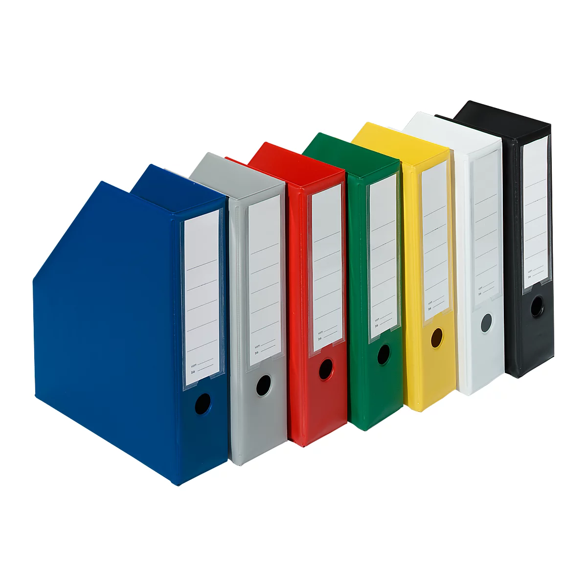 Porte-revues, largeur 80 mm, PVC, 5 p.