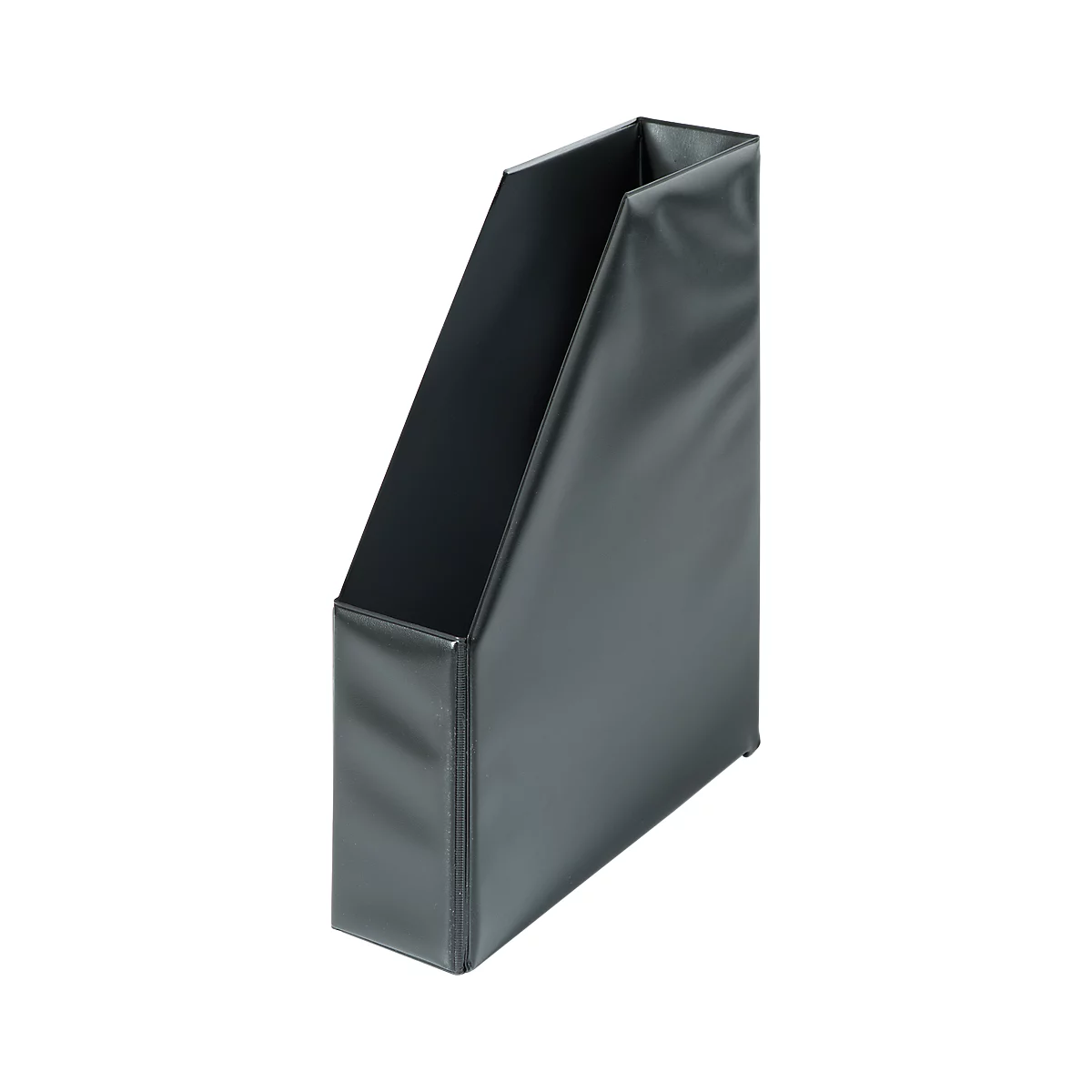 Porte-revues, largeur 80 mm, PVC, 5 p., noir