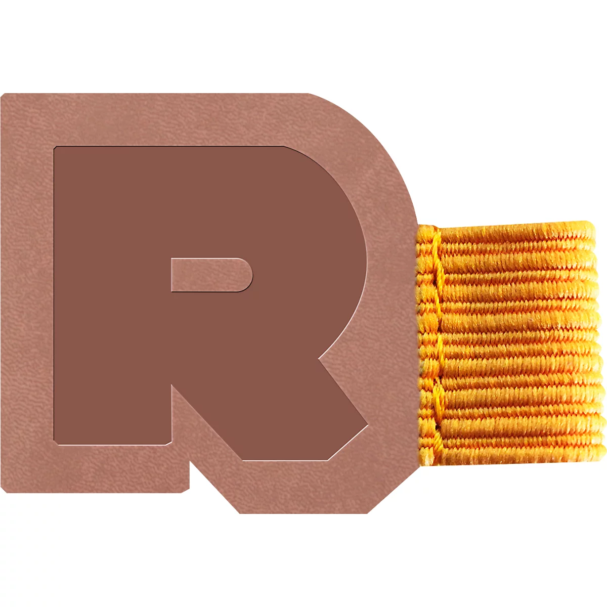 Porte-stylo Rhodiarama, adhésif, boucle en caoutchouc, 40 x 30 mm, bois de rose