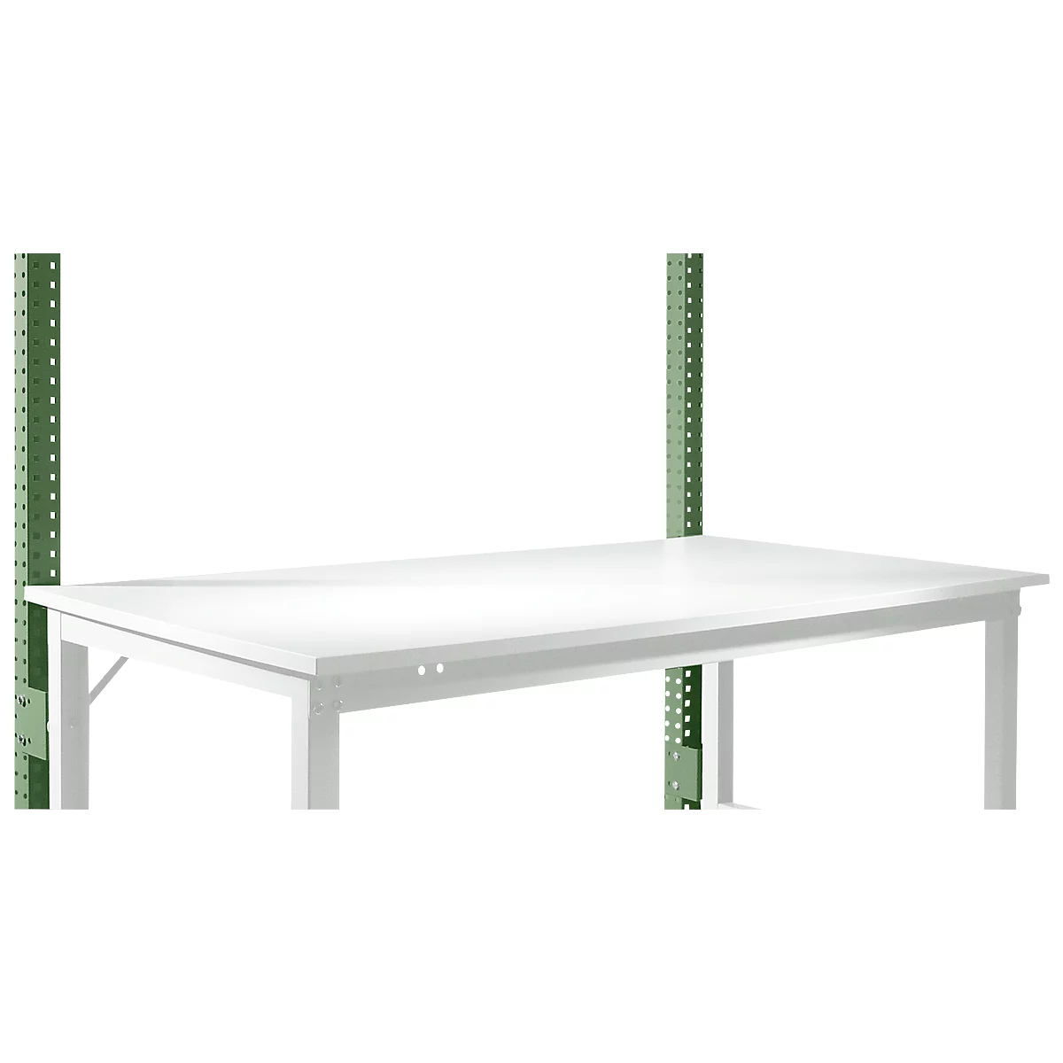 Portique, bas, Poste de travail modulaire SPEZIAL table de travail/établi UNIVERSAL/PROFI, vert réséda