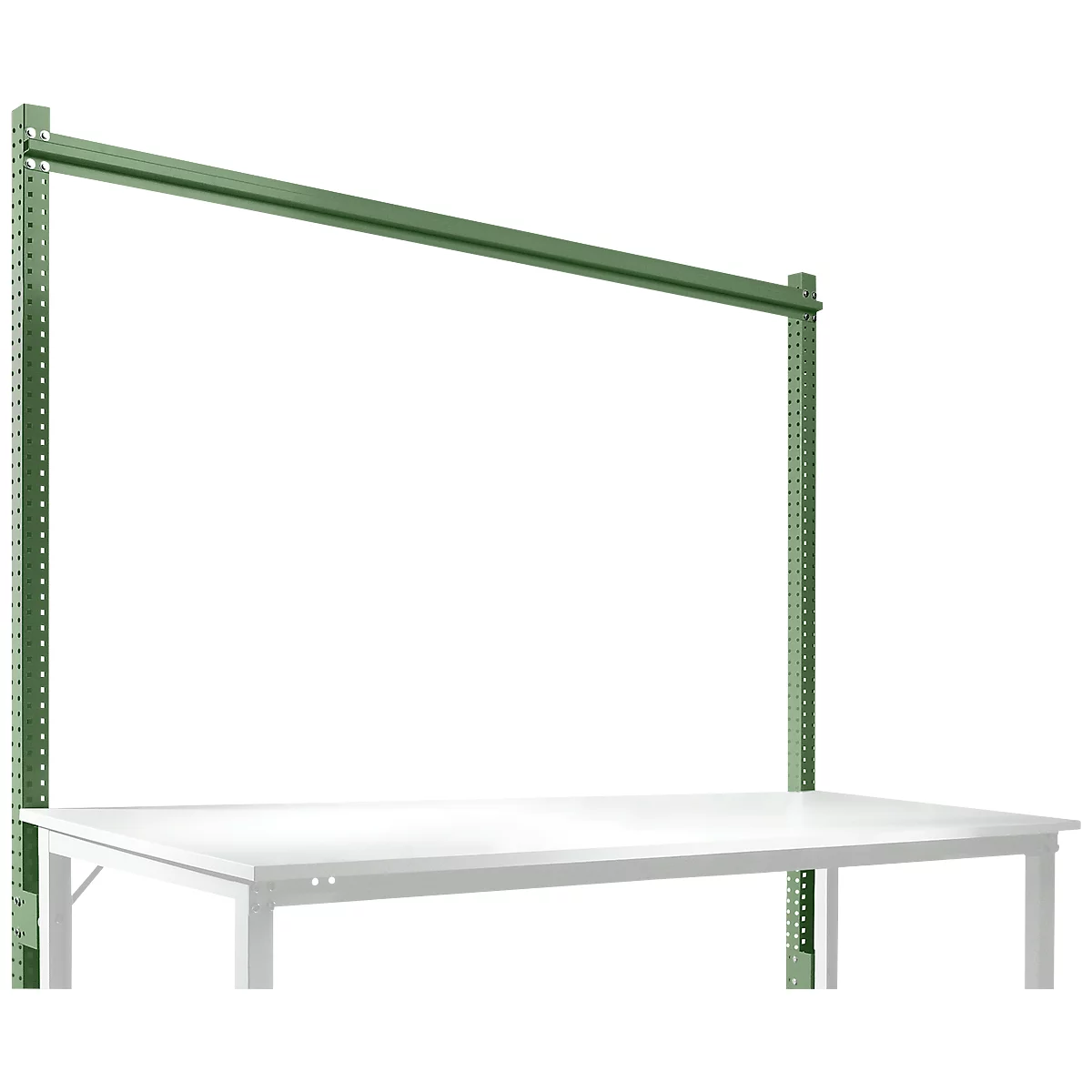 Portique, poste de travail modulaire SPEZIAL, système table de travail/établi UNIVERSAL/PROFI, 2000 mm, vert réséda