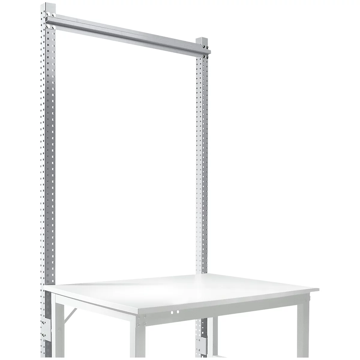 Portique, Poste de travail modulaire STANDARD système table de travail/établi UNIVERSAL/PROFI, 1250 mm, alu argent