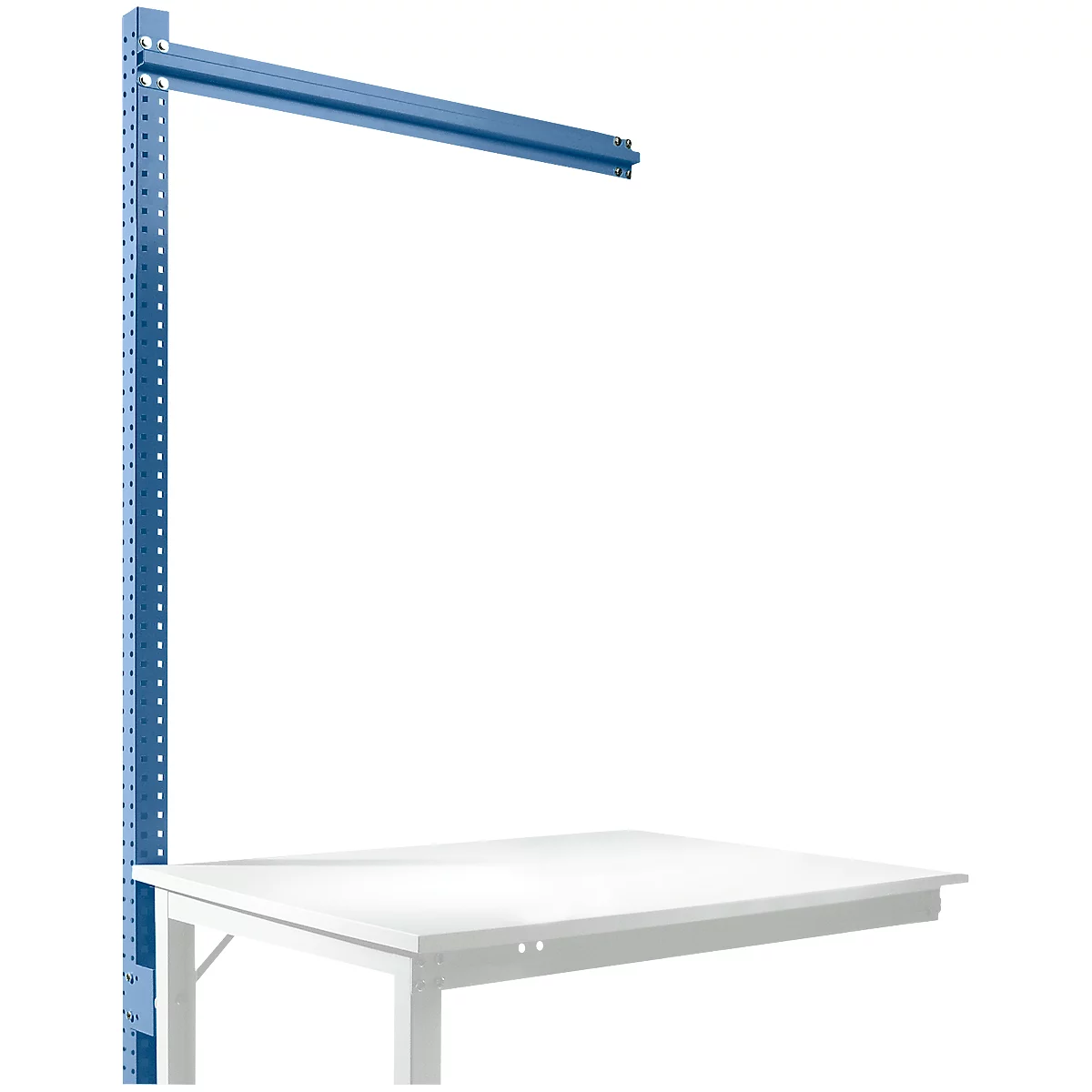 Portique, table d'extension SPEZIAL, système table de travail/établi UNIVERSAL/PROFI, 1250 mm, bleu brillant