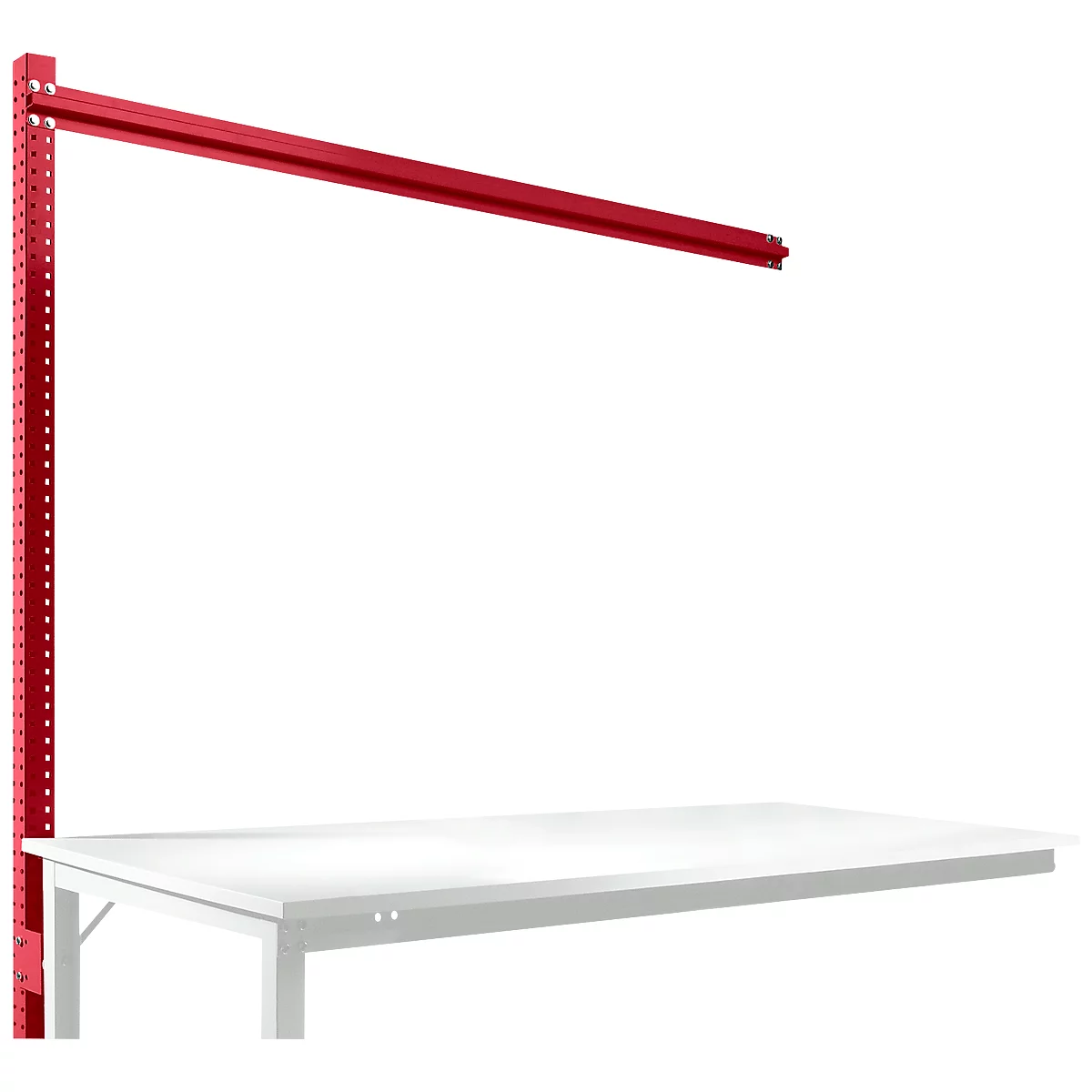 Portique, table d'extension SPEZIAL, système table de travail/établi UNIVERSAL/PROFI, 1750 mm, rouge rubis