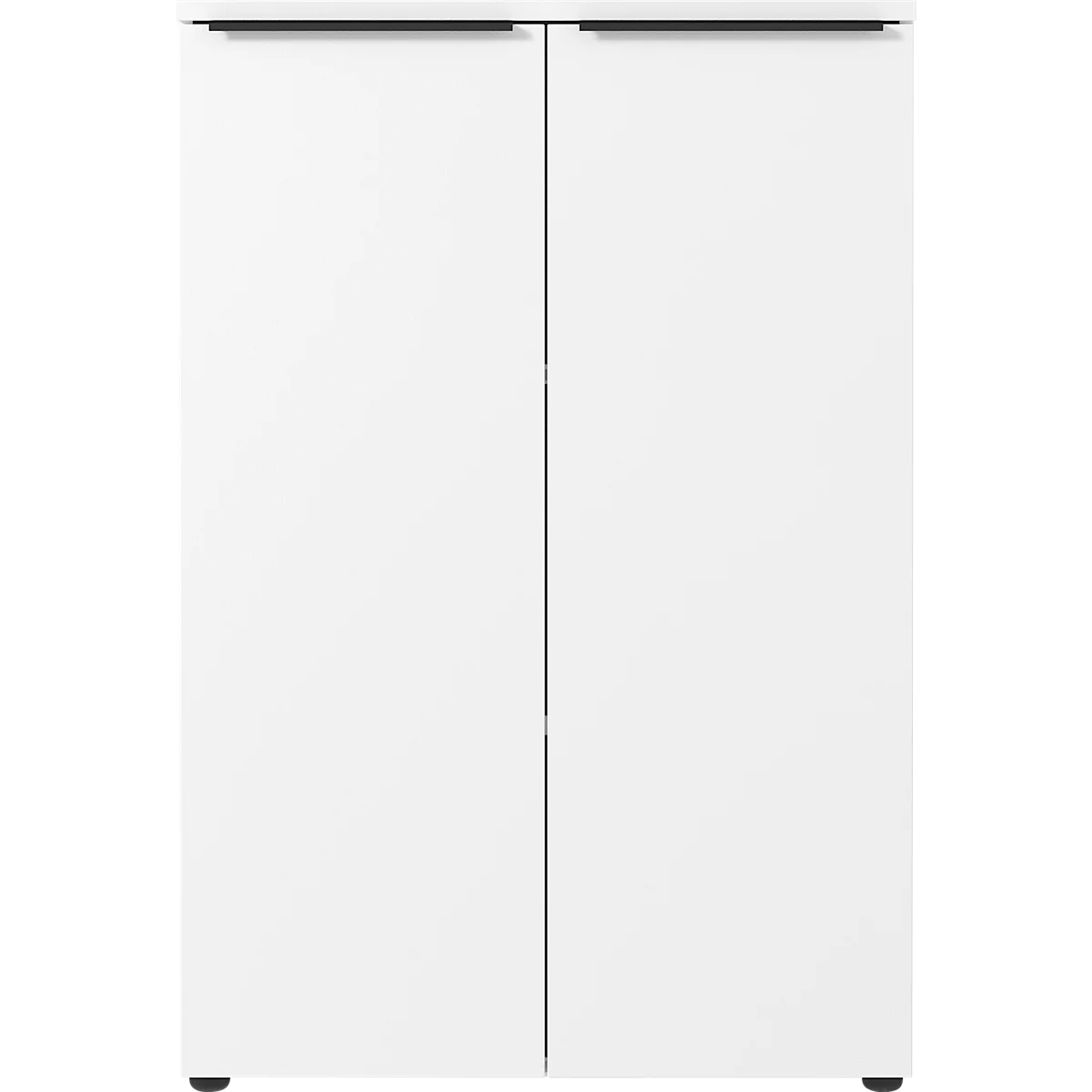 Porto archiefkast, 2 deuren en 2 legplanken, 3 OH, B 810 x D 400 x H 1200 mm, wit