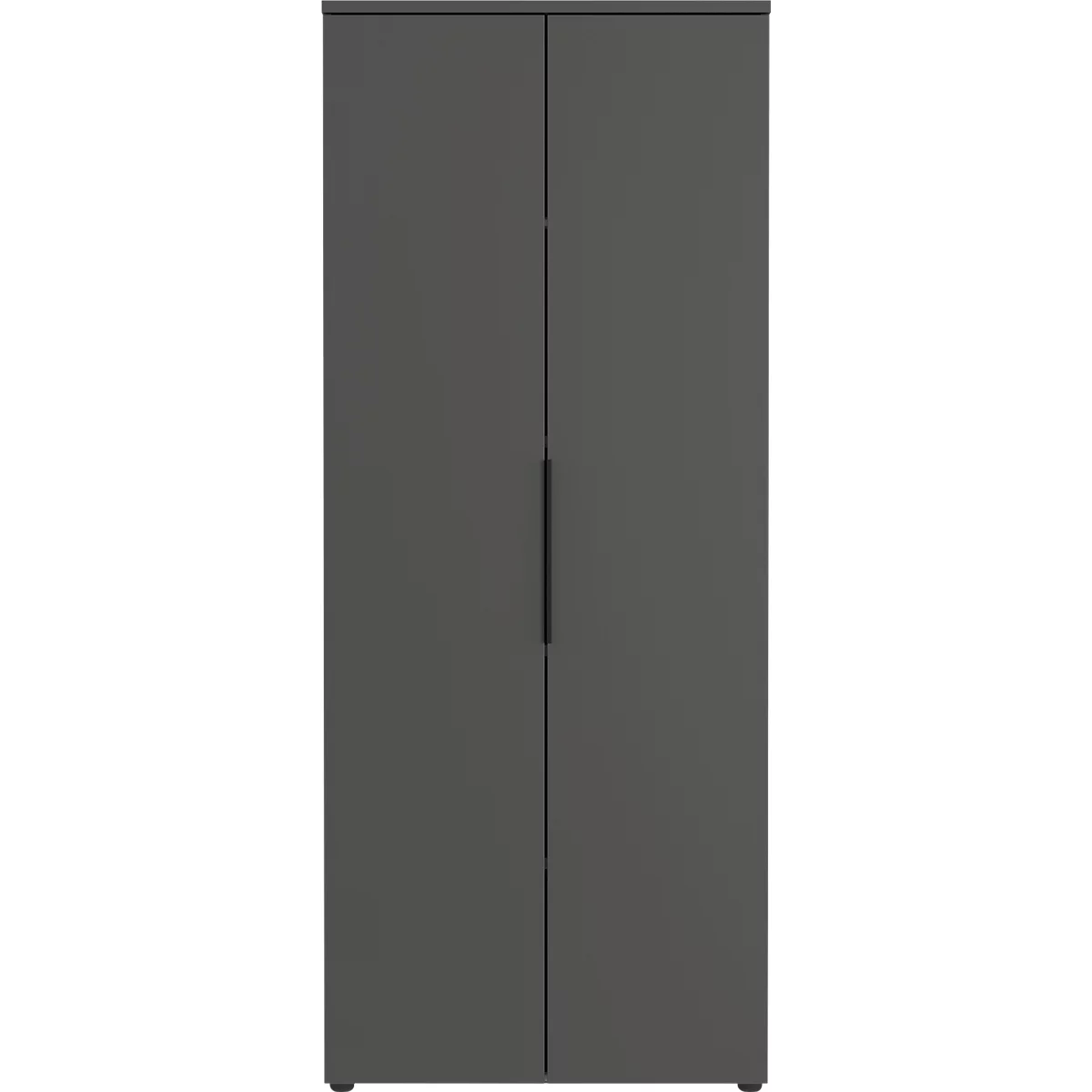 Porto archiefkast, 4 deuren en 2 legplanken, 5 OH, B 810 x D 400 x H 1970 mm, grafiet