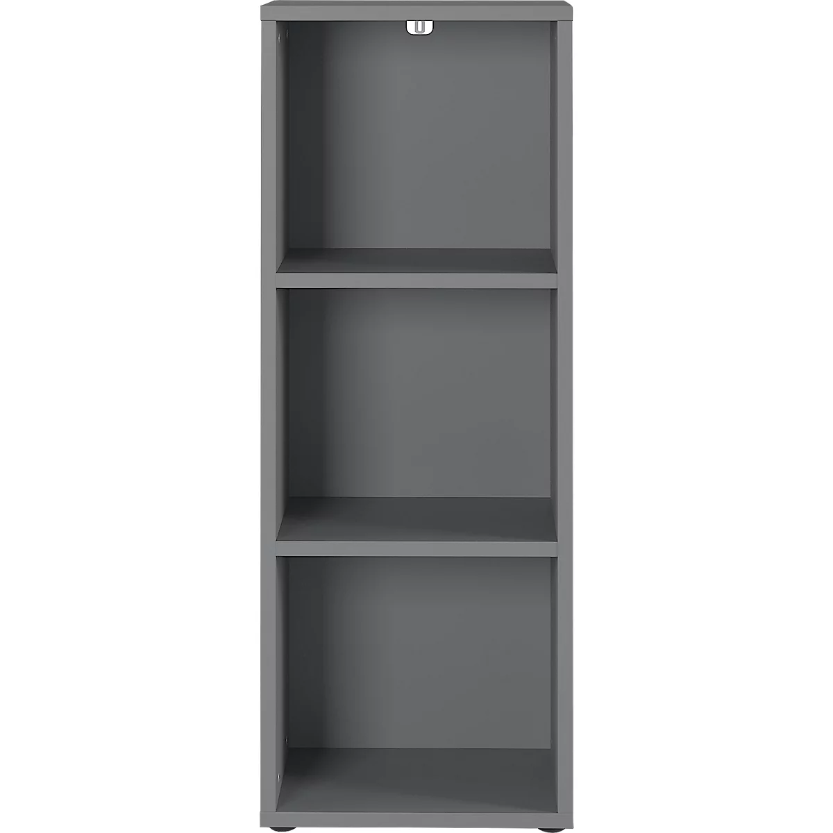 Porto archiefplank, 2 legborden, 3 OH, B 450 x D 400 x H 1200 mm, grafiet