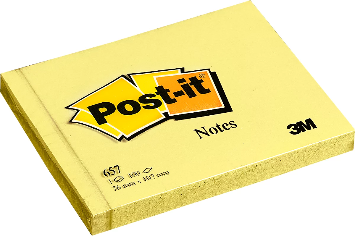 POST-IT Haftnotizen 657, 102 mm x 76 mm