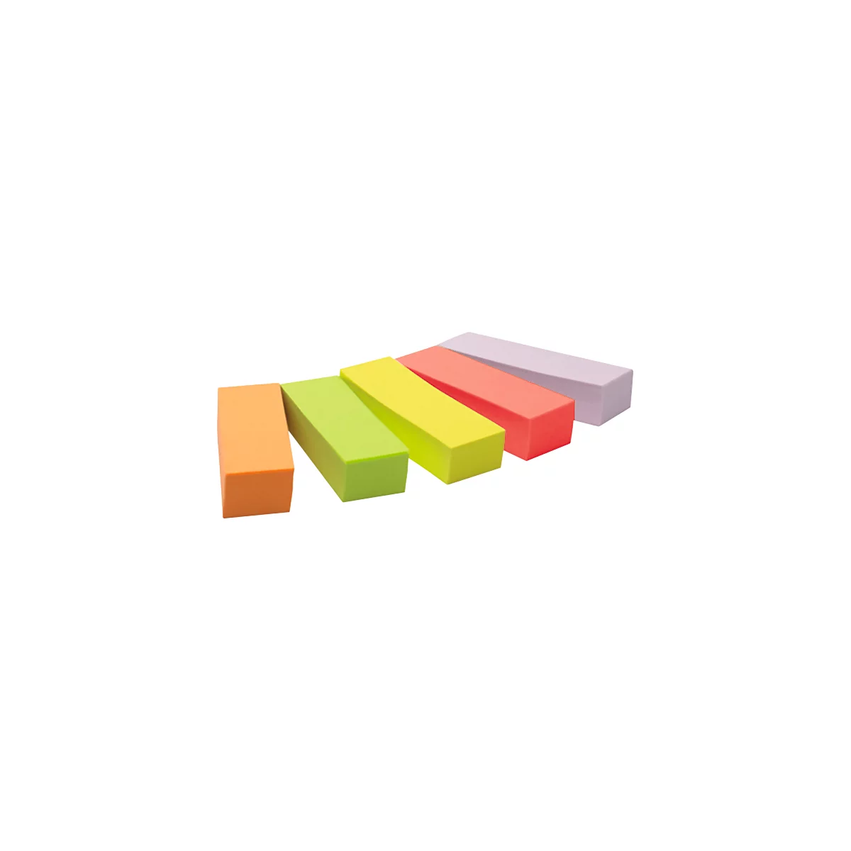 Post-it Haftstreifen 670-5, 5 x 100 Blatt, farbsortiert