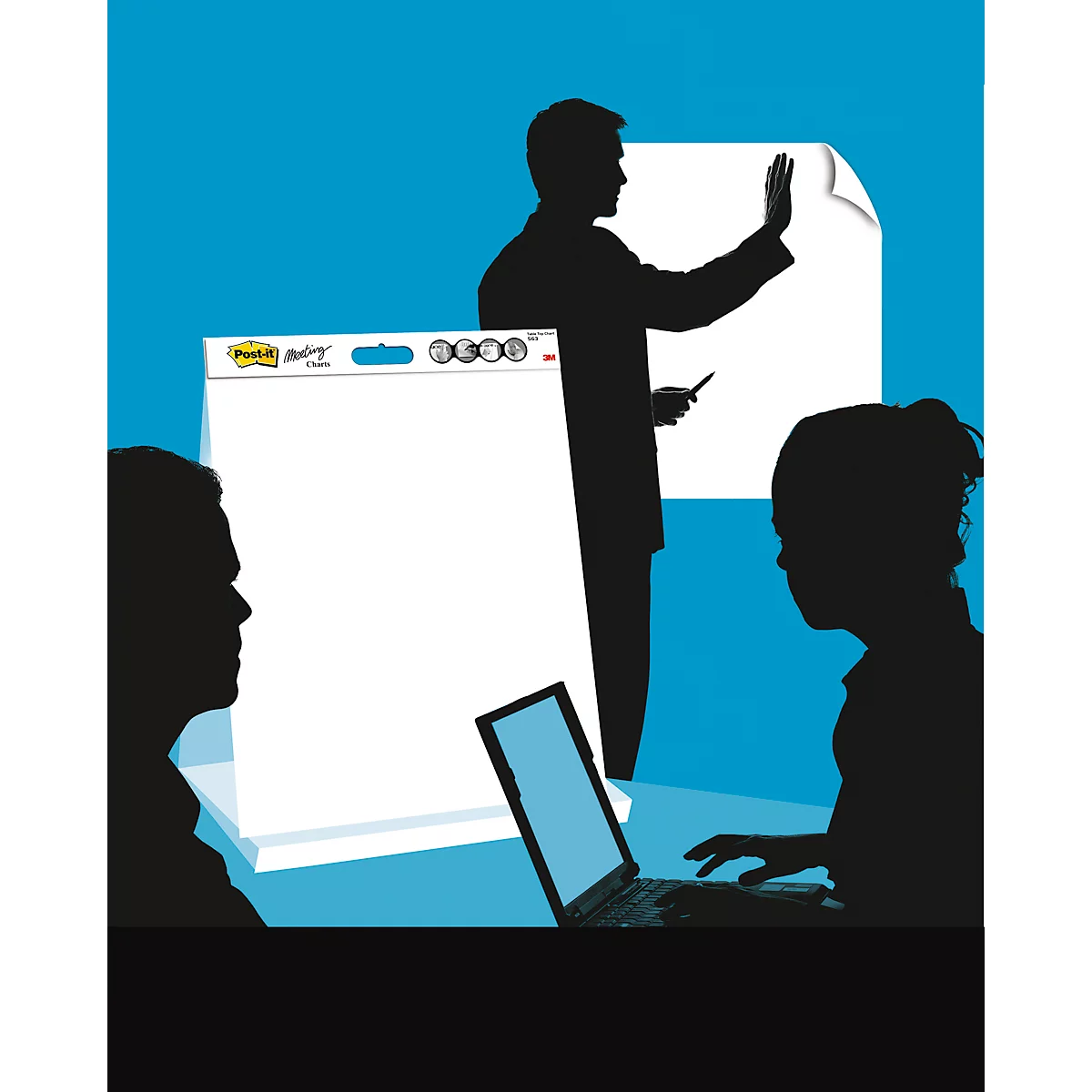 Post-it® Meeting Charts, 2 Charts à 30 Blatt, weiß