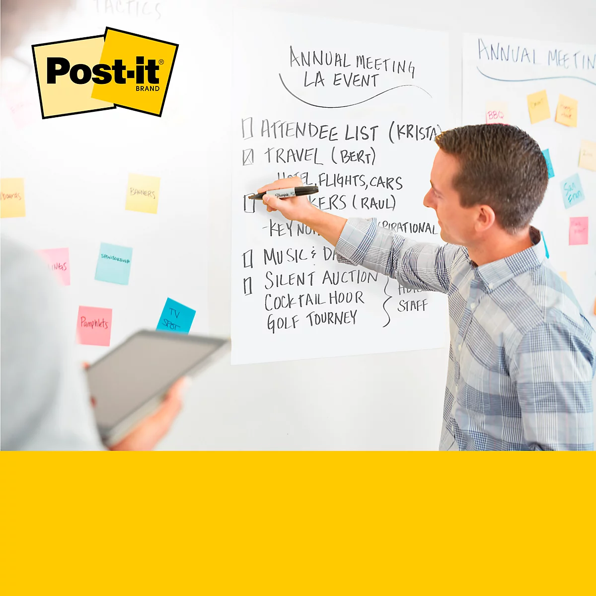 Post-it® Meeting Charts, 2 Charts à 30 Blatt, weiß