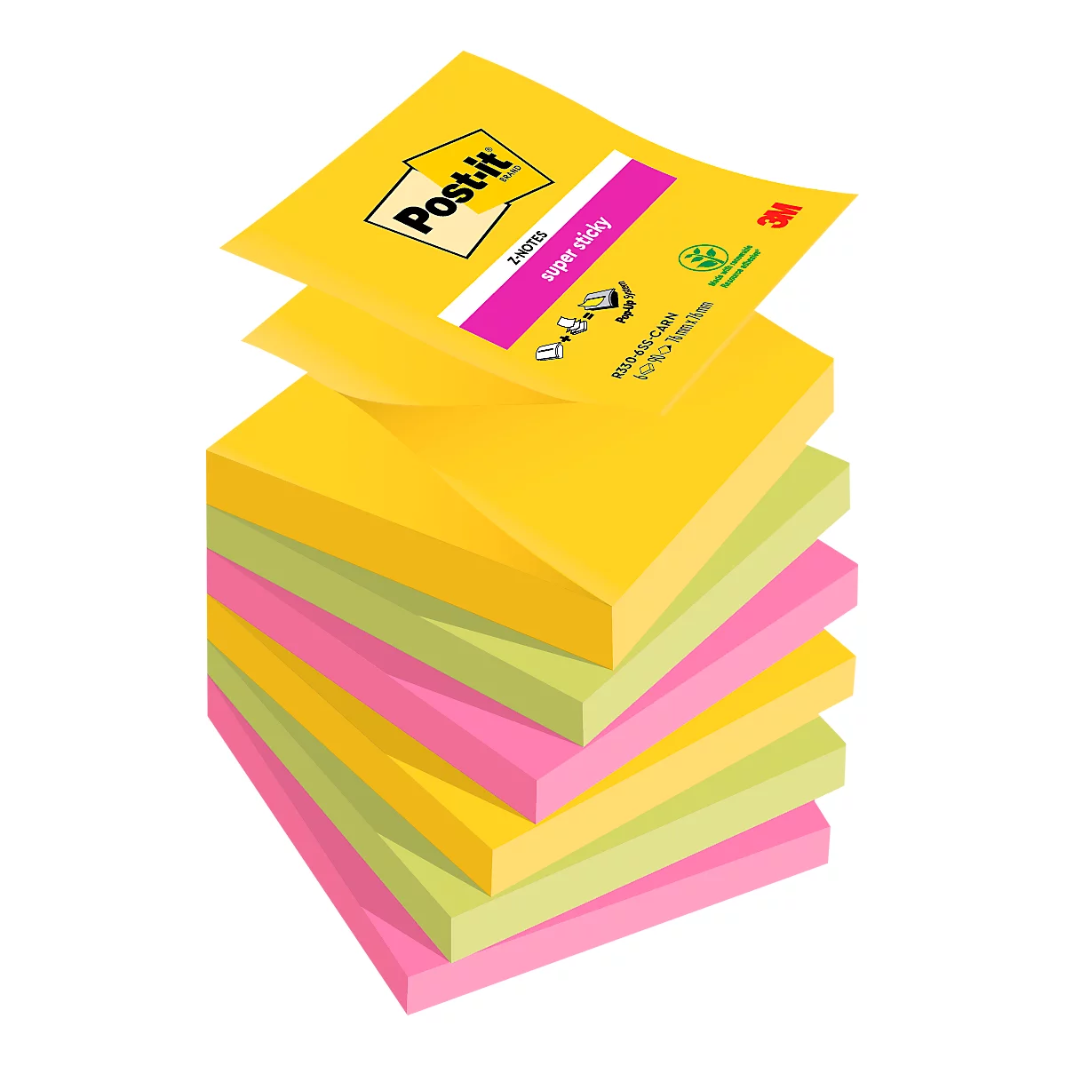 Post-its super sticky Z-Notes, Rio de Janeiro Collection