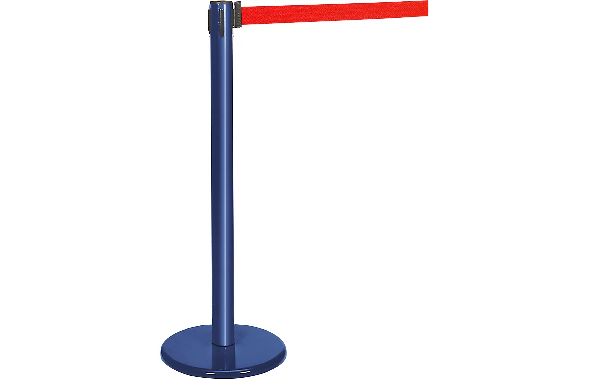 Poste de cinta azul, cinta rojo