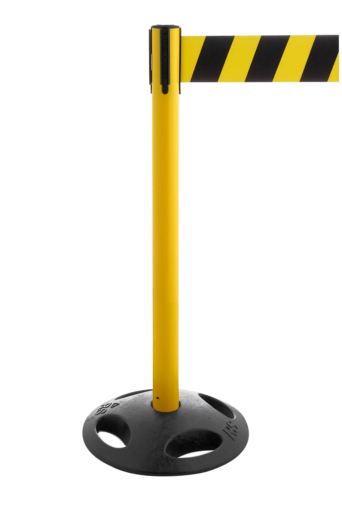 Poste delimitador RS-Guidesystems GLA 26, amarillo, cinta negro/amarillo, 2 unidades