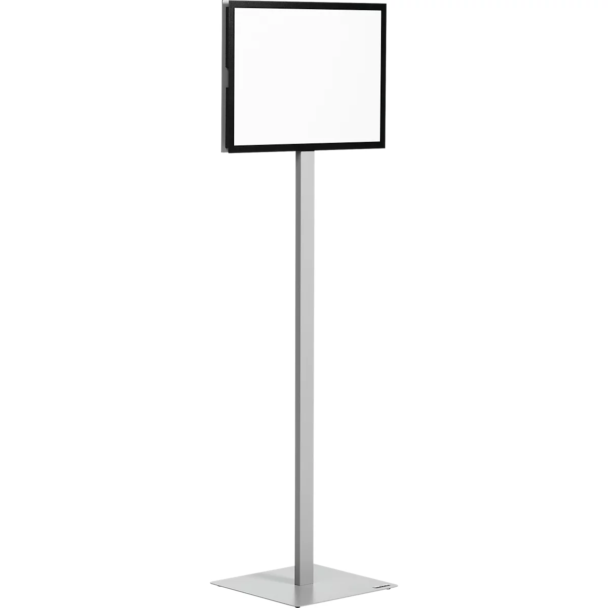 Posterstandaard Duurzame infostandaard Basic, A3 staand en liggend formaat, aan beide zijden leesbaar, 2 DURAFRAME® MAGNETIC infoframes, incl. bevestigingsset, metaal