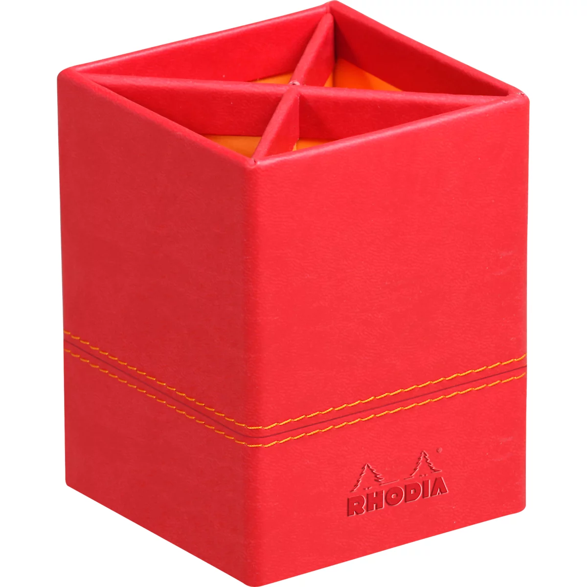 Pot à crayons Rhodia rouge coquelicot
