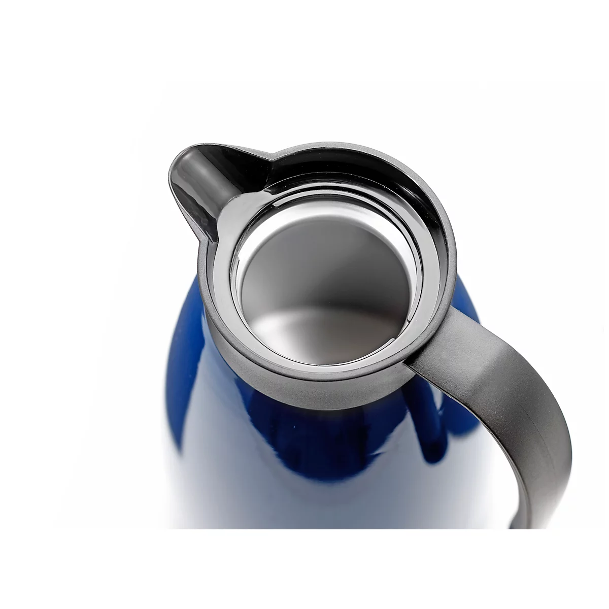 Pot à vide GLACE, à double paroi, capacité 1 l, acier inoxydable laqué, bleu