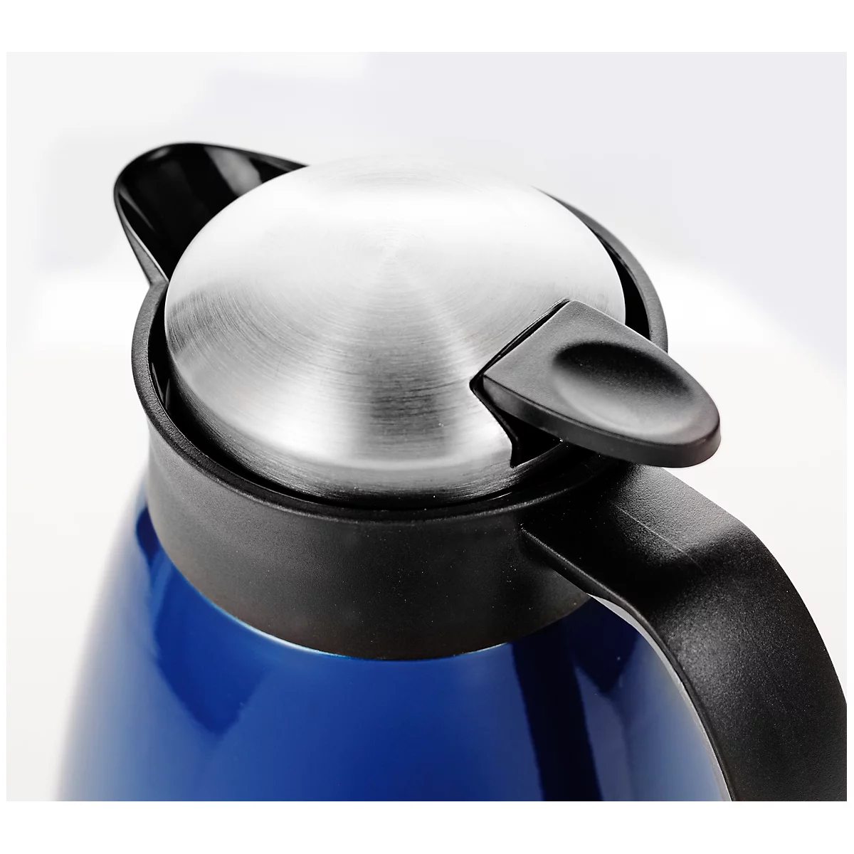 Pot à vide GLACE, à double paroi, capacité 1 l, acier inoxydable peint, bleu