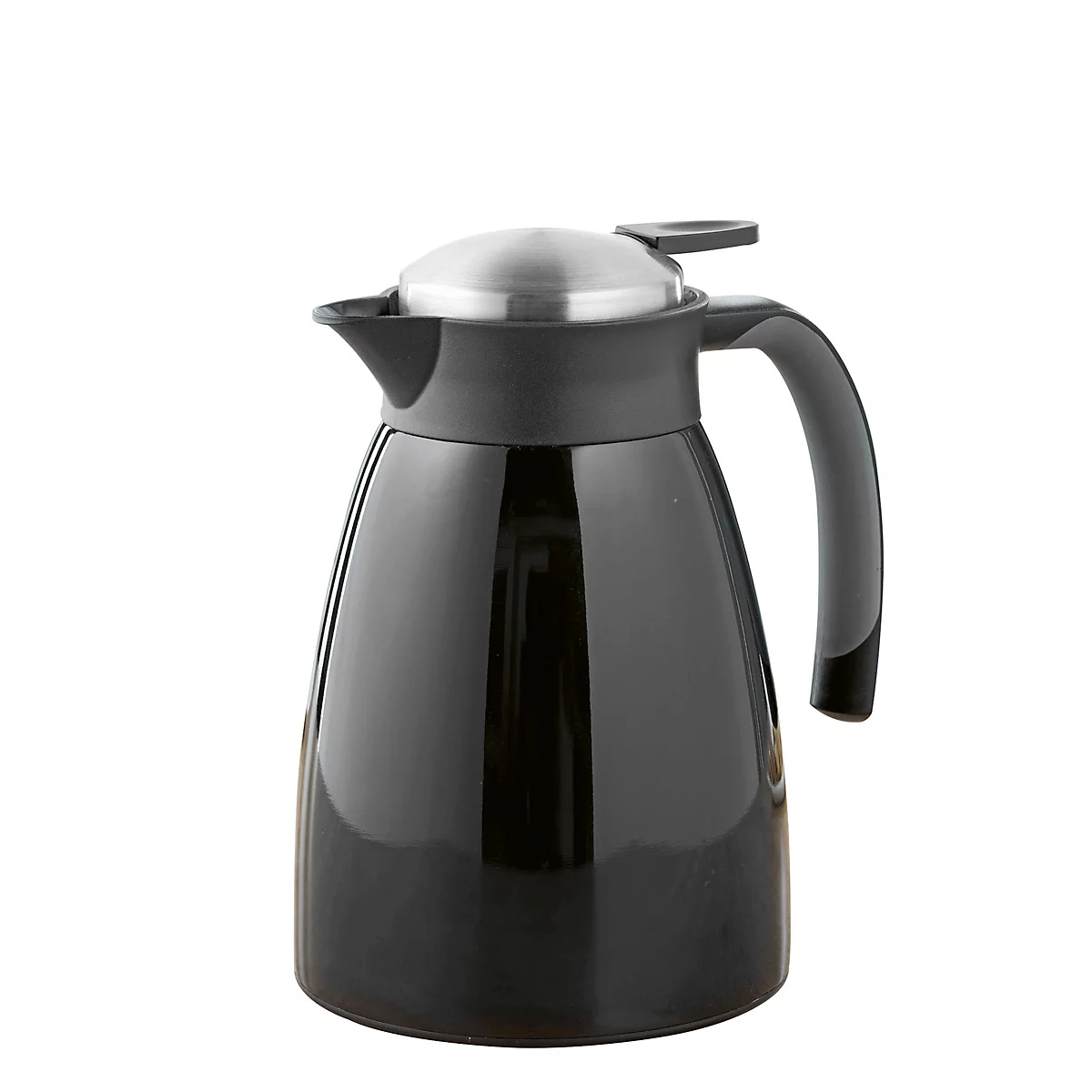 Pot à vide GLACE, à double paroi, capacité 1 l, acier inoxydable peint, noir
