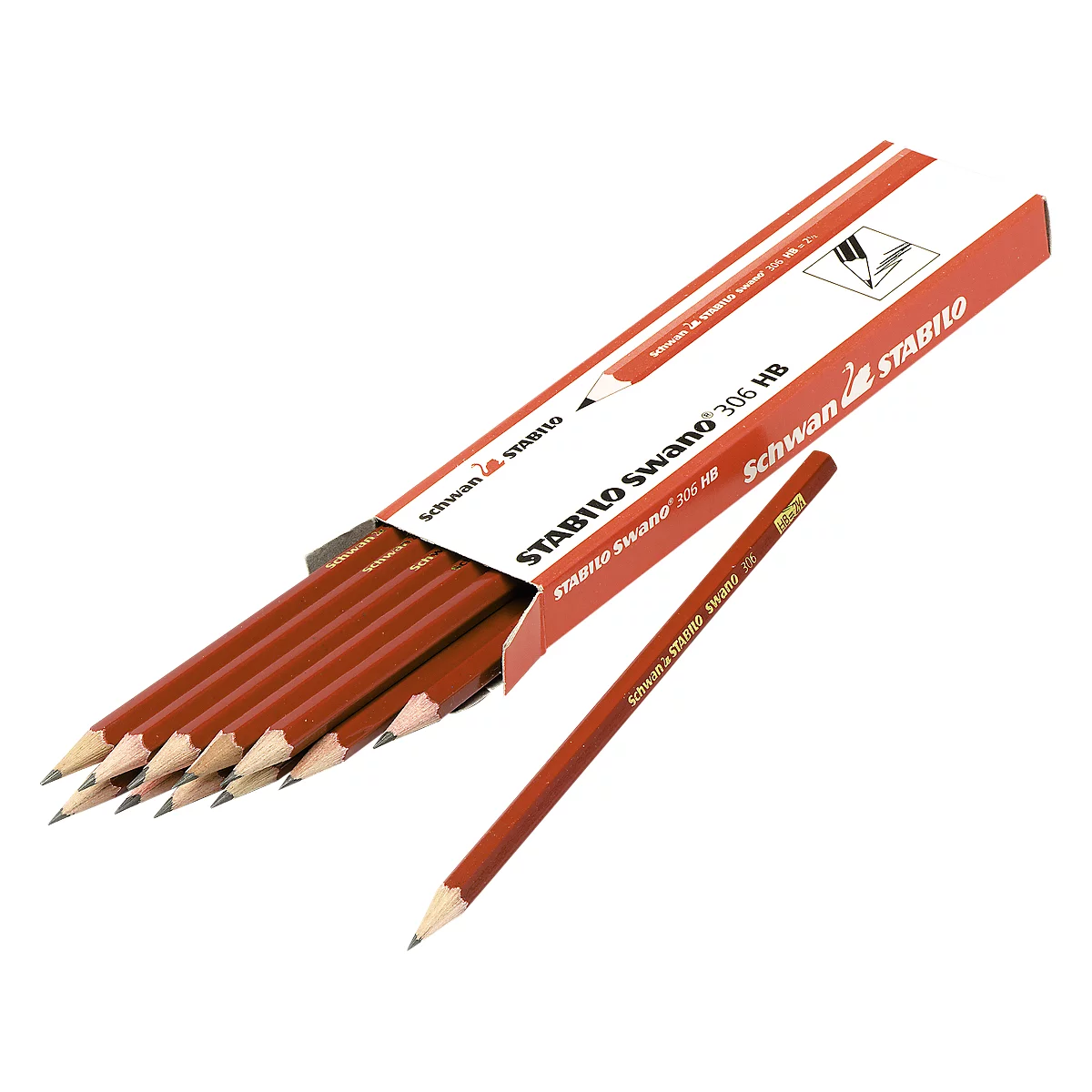 Potloden STABILO® Swano, 12 potloden, Hardheid B