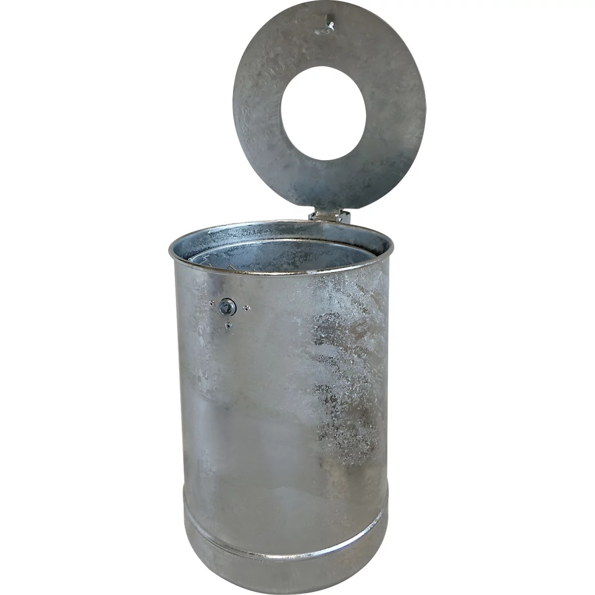 Poubelle 35 L, non perforé, galvanisé