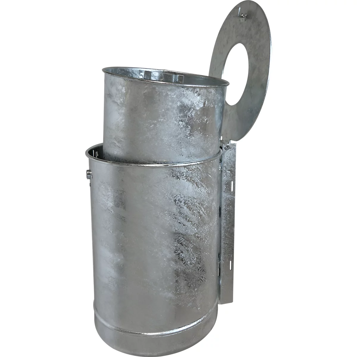 Poubelle 35 L, non perforé, galvanisé