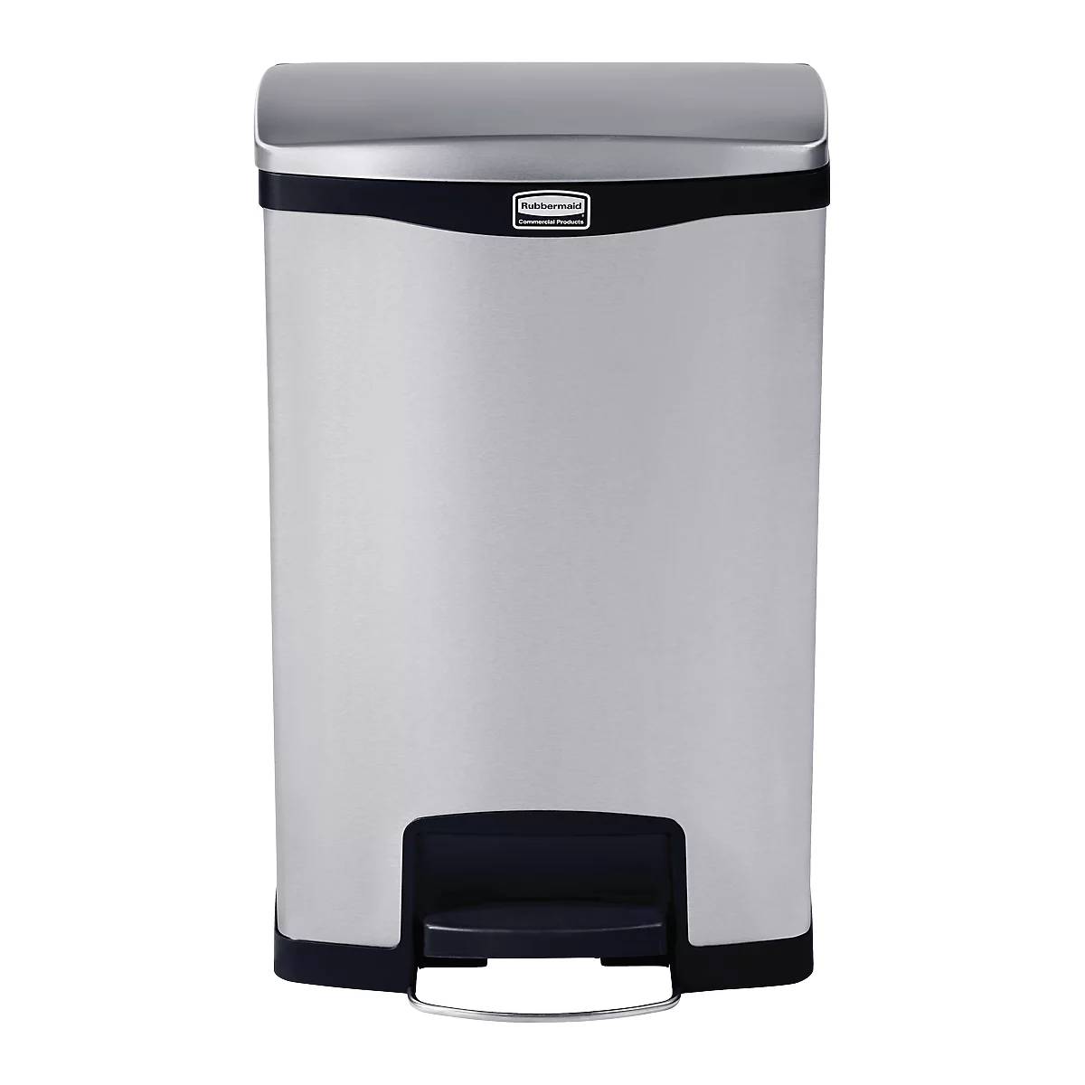 Poubelle à pédale Step-ON Slim Jim, en inox, 50 L, noir