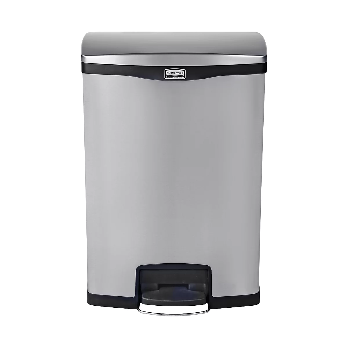 Poubelle à pédale Step-ON Slim Jim, en inox, 90 litres, noir