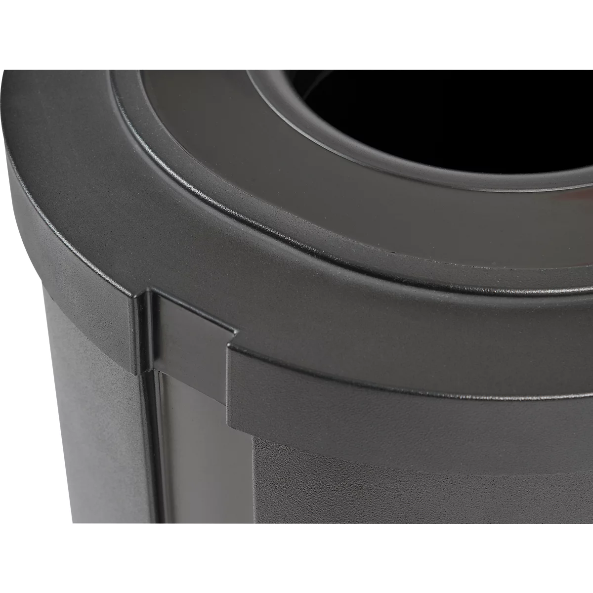 Poubelle de tri sélectif Triomf Vepa Bins - HDPE - L 1100 x P 385 x H 755 mm - 3 bacs de 45 l - noir