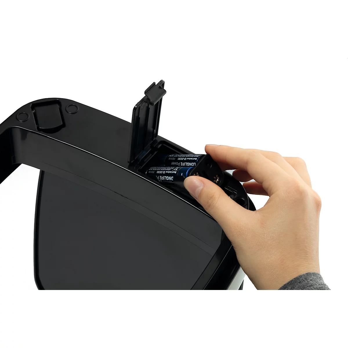 Poubelle durable NO TOUCH sensor - 12 l -pour l'intérieur - ouverture/fermeture automatique et manuelle - couvercle amovible- seau intérieur - acier inoxydable - argenté