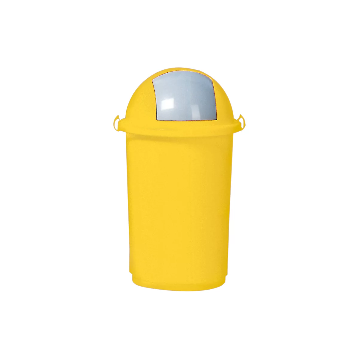 Poubelle en plastique, Ø 410 x H 760 mm, 50 litres, jaune