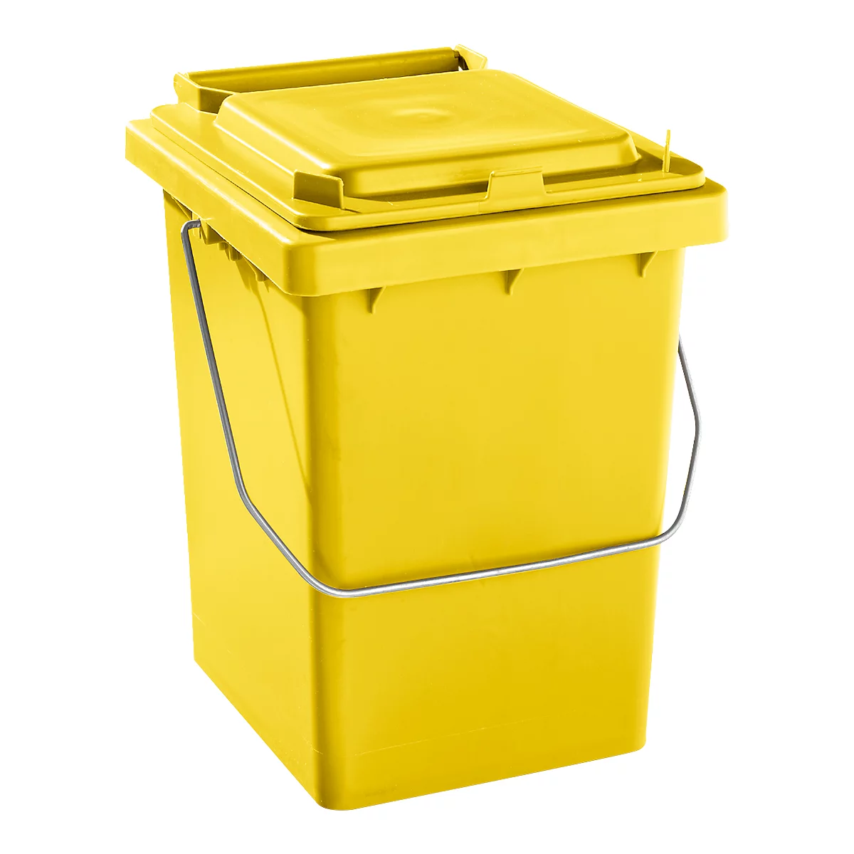 Poubelle Mülli - pour tri sélectif ou stockage - l. 175 x P 195 x H 300 mm - 10 litres - jaune