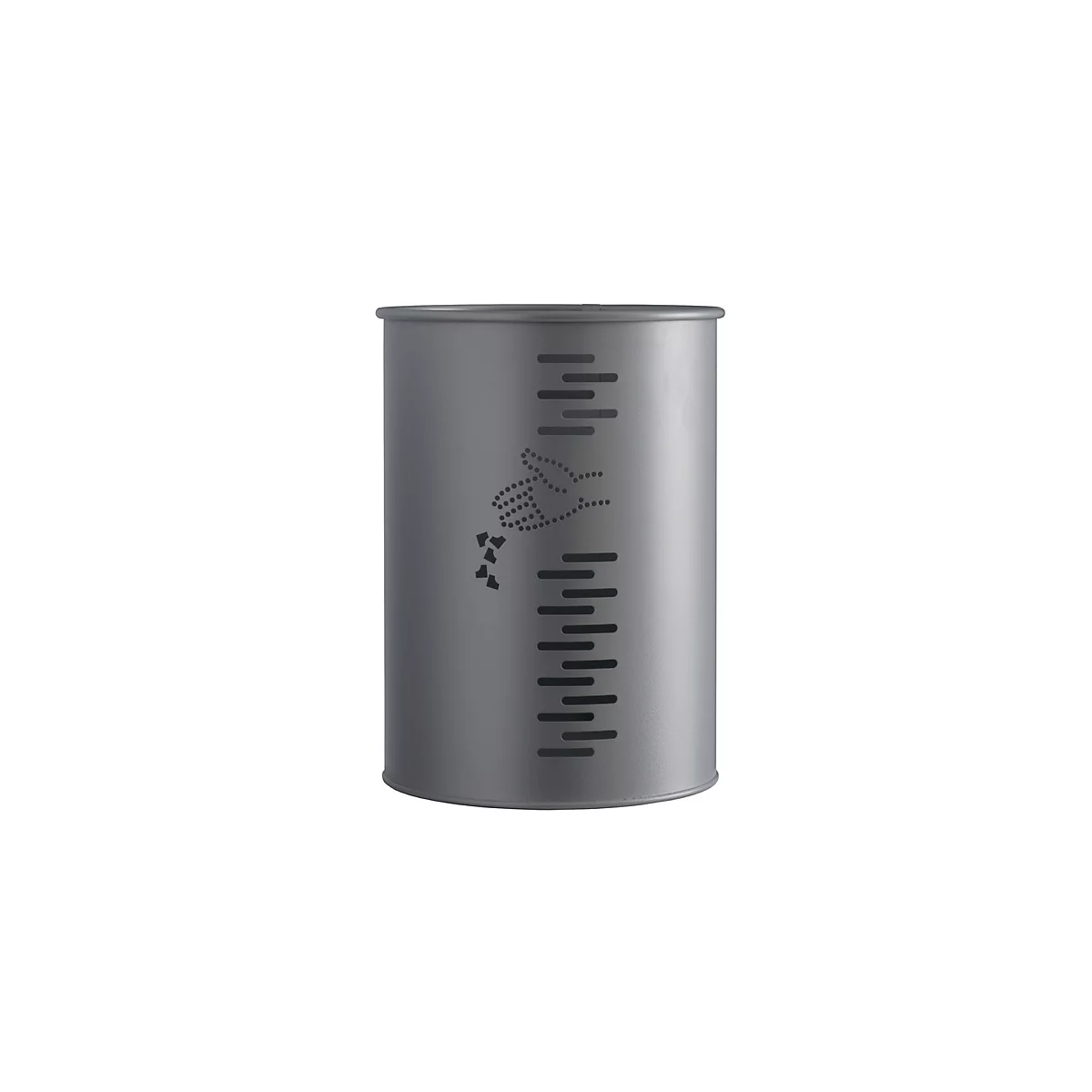 Poubelle PIVO, rond, 22 L, gris magnésium