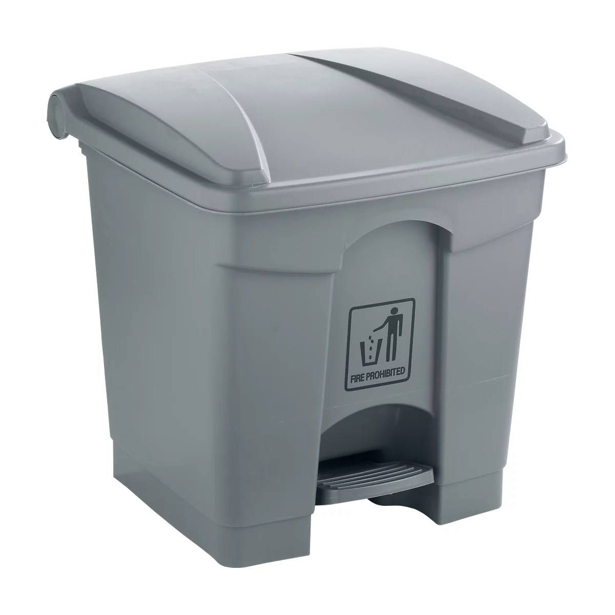 Poubelle pour tri sélectif, 68 L, gris 