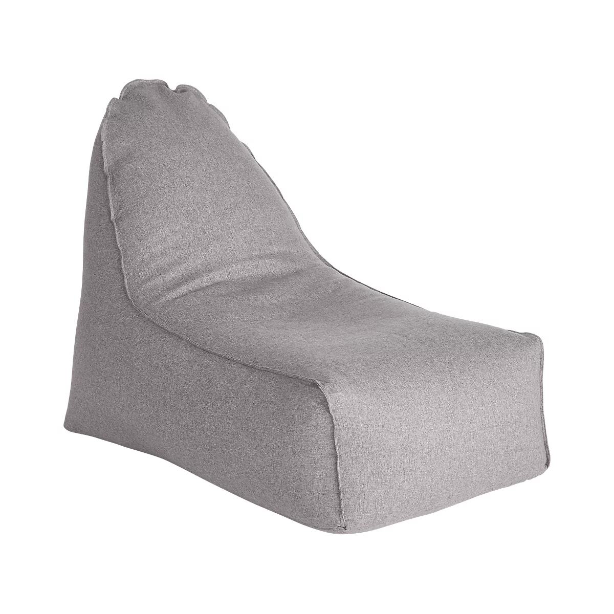 Pouf BOOGIE WOOGIE, imitation feutre, L 700 x P 1000 x H 800 mm, gris